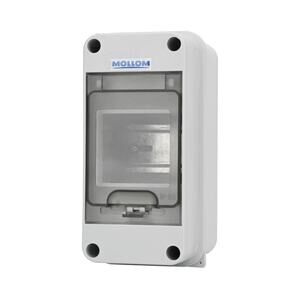 MOLLOM 3 Way Circuit Breaker MCB Distribution Protection Box with DIN Rail, I...